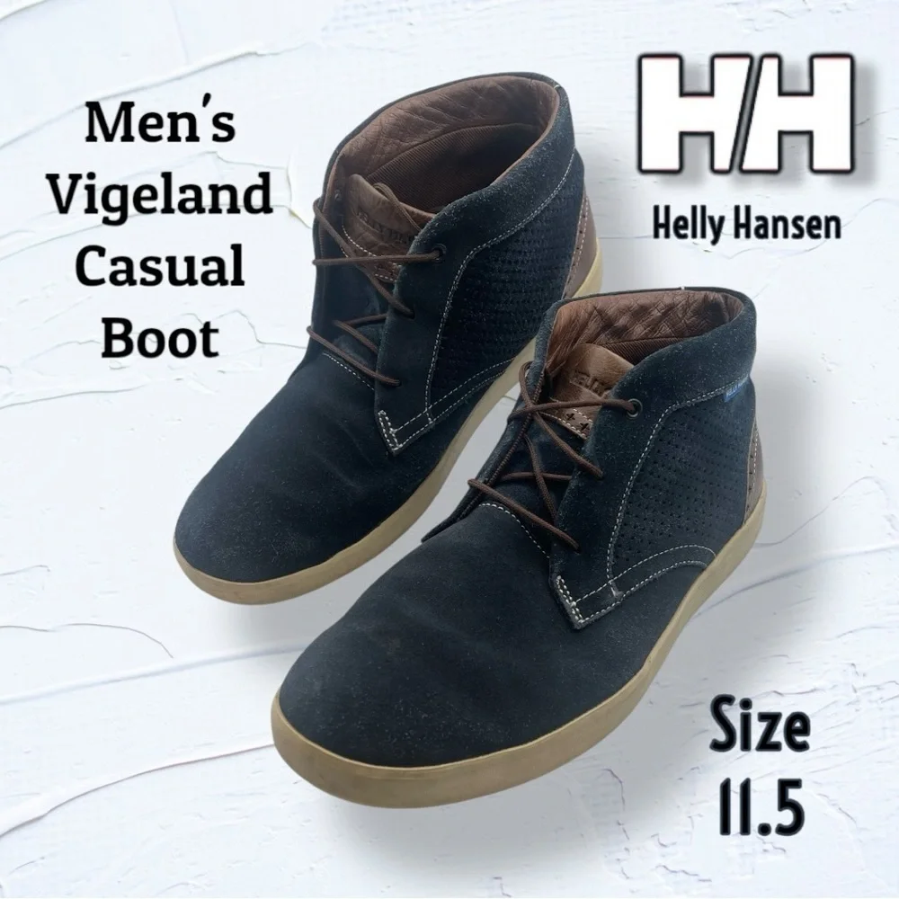 Helly Hansen Men's Vigeland Casual Boot - Navy and Brown Size 11.5